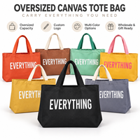 Sac fourre-tout en toile personnalisé, 7 couleurs, grande capacité, toile épaisse, poignée renforcée, sac de campagne de marque