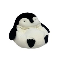 Fauteuil paresseux individuel en peluche pingouin de dessin animé mignon pour enfants, idéal pour les magasins de bébés, les maternelles et les salons de lecture