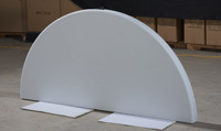 Table ronde pliable en plastique pour banquet, table pliante longue en plastique
