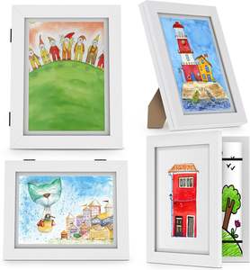 กรอบรูปศิลปะสำหรับเด็กกรอบงานศิลปะทำจากไม้สำหรับเด็กเปิดด้านหน้าสำหรับ<span class=keywords><strong>วาด</strong></span>ภาพโปสเตอร์ - Product Image 3
