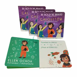 Kualitas Tinggi Ramah Lingkungan Anak-anak Papan Buku Cetak Kustom untuk Bayi Kardus Buku Cerita Percetakan