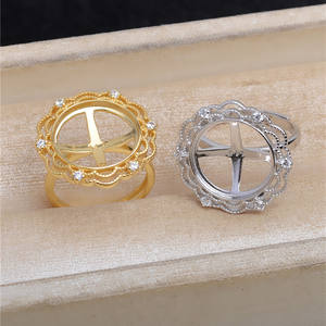 Plata S925, 14.5-14.7 mm, Soporte para Accesorios de Encaje Marbert, Juego de Anillos Colgantes DIY, Vacíos, 5617, Fornituras y Componentes de Joyería - Product Image 3