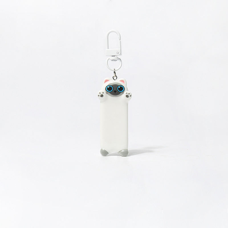 Longue clé chat siamois blanc = chaîne