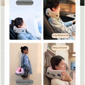 OEM en forma de U masajeador de cuello almohada de viaje coche y almohada de masaje para el hogar almohada de masaje recargable - Product Image 5