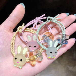 ยางรัดผมแฟชั่นยืดหยุ่นน่ารักสำหรับเด็กผู้หญิงยางมัดผมทนทานพร้อมอุปกรณ์เสริมลวดลายการ์ตูนสำหรับปาร์ตี้หวานๆ - Product Image 1