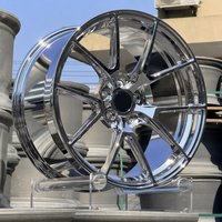Jantes forgées Custom Chrome DeepConcave 18 19 20 21 22 24 pouces 5x112 5x114.3 5x120 5x115 pour BMW Mercedes Audi Porsche Range Rover