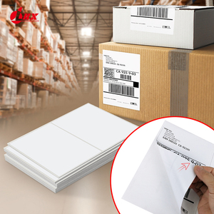 <b>A4</b> Size Printable Self Adhesive Label Sheets Custom Logo Die Cut <b>A4</b> Packaging Stickers For Office Shipping - Product Image 3
