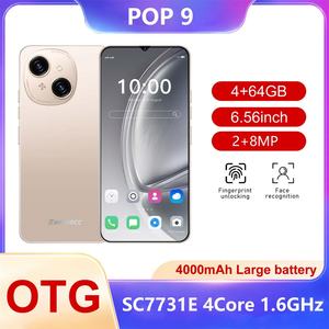 Téléphone Android POP9 en gros, écran HD 6,6 pouces, 4+64 Go, 4 cœurs, double carte, double veille, système d'exploitation en espagnol, prix bas, français, allemand - Product Image 6