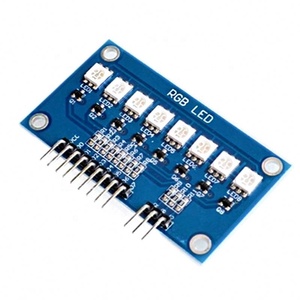 โมดูลไฟ LED น้ำไหล HW-43 5050 RGB สีสันครบถ้วน ชิปเดี่ยว บอร์ดพัฒนาหลอดไฟน้ำ โมดูล LED - Product Image 1