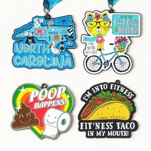 Manufacturers Wholesale Design Activity Theme Award <b>Metal</b> Commemorative Graduation Medals Sports Custom Colours Glitter Medal - Product Image 3