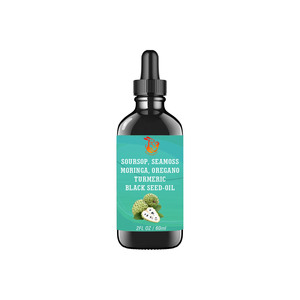 Gotas de Aceite de Semilla Negra de Guanábana de Alta Calidad OEM, Apoyan la Inmunidad y la Salud Digestiva Intestinal, Gotas Líquidas - Product Image 1
