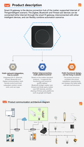 Nouvelle passerelle Hub Ethernet Tuya Matter Thread Zigbee 2026 pour maison intelligente, compatible Zigbee 3.0 et Alexa - Product Image 6