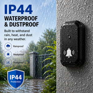 Timbre Inalámbrico para Puerta Daytech con Batería CR2045, Kit de Timbre de Larga Duración, Resistente al Agua, Fácil Instalación - Product Image 4