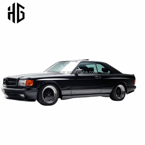 Kit carrozzeria completo in fibra di vetro (FRP) con paraurti anteriore e posteriore, parafanghi e minigonne laterali per <span class=keywords><strong>Mercedes</strong></span> Classe S <span class=keywords><strong>W126</strong></span> - Design di fabbrica - Product Image 5