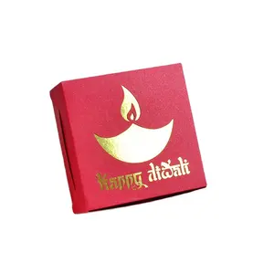 个性化印度米泰灯设计激光切割快乐排灯节礼品礼盒