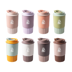 Tasse à café 12oz personnalisée avec logo Tasse à café réutilisable de 350ml en acier inoxydable à double paroi isolée thermiquement avec couvercle - Product Image 5