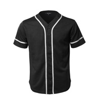 Camiseta Deportiva PIHA SPORTS para Hombre, Diseño Personalizado con Estampado por Sublimación, Rayas de Béisbol, Abertura Lateral, Poliéster/Algodón, con Botones