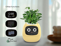 Pot de fleurs intelligent Mimi avec capteur IA, interaction faciale, application, animal de compagnie numérique, auto-arrosage, petit pot de fleurs