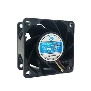 Yüksek hızlı eksenel akış fanı PFR0612XHE FFB0612EHE 12 volt 12 v endüstriyel dc fırçasız motor soğutma 60mm havalandırma egzoz fanı