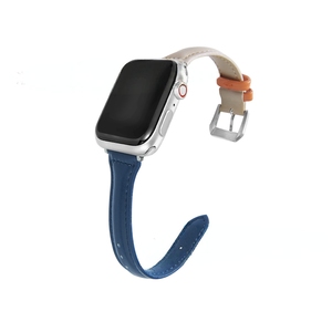 Bracelet de montre en cuir véritable fin pour <span class=keywords><strong>Apple</strong></span> <span class=keywords><strong>Watch</strong></span>, bracelet de remplacement pour iWatch Series 10/9/8/7/6/<span class=keywords><strong>SE</strong></span>/Ultra, plusieurs couleurs disponibles - Product Image 4