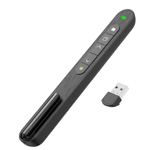 Wireless Presenter Pointer Flip Pen RF 24G USB Smart Page Red Light Turning Pen PPT Powerpoint Presentation Slide Advancer Low