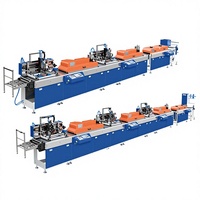 Nueva Máquina de Serigrafía Automática de Tres Colores con Gran Capacidad de Producción, Área de Impresión de 490x280 mm, 1 Año de Garantía, para Ropa