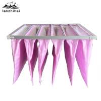 Filter Pembersih Udara Kelas F7 Baru - Ramah Lingkungan, Serat Buatan, Rangka Aluminium, Tekanan Rendah