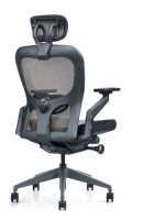 Chaise de bureau ergonomique exécutive contemporaine en maille Foshan, hauteur réglable, accoudoirs 4D, support lombaire, coussin en mousse, pour atelier