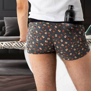 Calzoncillos bóxer divertidos de diseñador loco para hombre al por mayor, ropa interior transpirable de tiro medio con estampado de cerveza feliz con tubo elegante, regalo novedoso - Product Image 4