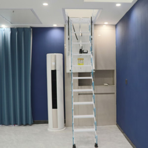 现代设计室内阁楼折叠伸缩梯高品质产品出口迪拜 - Product Image 4