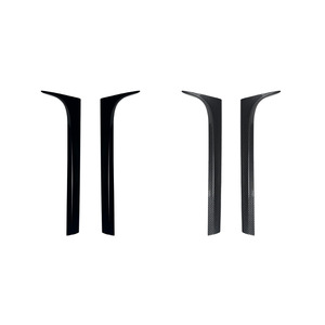 Volkswagen Passat B8 B8.5 Side Rear Spoiler <b>Stickers</b> Piano Black Carbon Fiber Texture ABS Body <b>Decal</b> 2015-2023 - Product Image 1