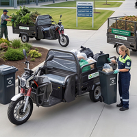 Tricycle électrique cargo ouvert pour passagers, scooter électrique à 3 roues avec espace de chargement de 1,6 x 1,1 m pour adultes