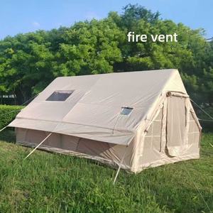 Grande tente de camping en plein air étanche, abri gonflable en cas de catastrophe, une chambre à coucher, matériau Oxford en PVC, cabine à air facile - Product Image 4