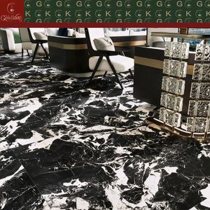 Dalles <span class=keywords><strong>de</strong></span> <span class=keywords><strong>marbre</strong></span> noir Nero Marquina GOLDKING pour revêtements <span class=keywords><strong>de</strong></span> sol, salons, halls d'hôtel, polies, grands projets, découpe sur mesure, format jumbo - Product Image 6