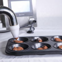 Machine de remplissage de gâteaux aux algues, biscuits et crème, bon marché