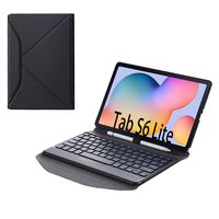 B610 Dudukan Belakang Keyboard Nirkabel, Keyboard Gigi Biru Nirkabel Split dengan Casing Kulit untuk Samsung Galaxy Tab S6 Lite Teclado