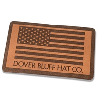 Fabricant personnalisé Marque 3D Laser Gaufré Vêtements Jeans Logo Vêtements Réparation PU Cuir Véritable Fer sur Patchs Chapeaux à vendre