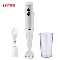 Mixeur plongeant Lotek HB-101P avec moteur en cuivre pur - Portable, 700W, 2 vitesses, sans BPA, étanche