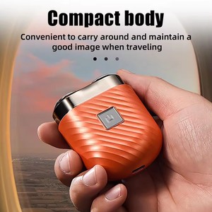 Rasoio Elettrico Portatile Mini Impermeabile Ricaricabile USB 2024 per Uomo, Regolabarba <span class=keywords><strong>Professionale</strong></span> da Viaggio - Product Image 6