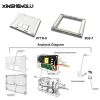 Miroir intelligent à capteur tactile intégré DC12V 3A 36W IP20 avec fonction anti-buée, étanche, double interrupteur tactile et alimentation intégrée