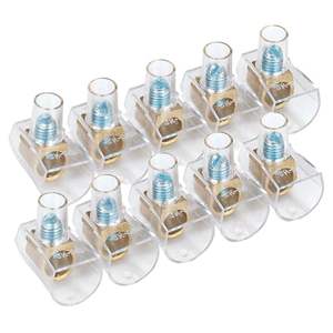 Blocco di terminali trasparente PC5 (2,5 mm) - 2 unità per blister, ideale per connessioni elettriche e progetti - Product Image 1