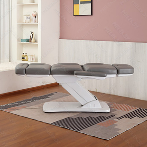 Lit de massage électrique ergonomique pliable, mobilier de salon de luxe, canapé inclinable incurvé, lit de cils moderne, lit de spa, lit de beauté - Product Image 1