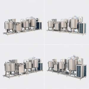 Machine professionnelle automatique Ace pour la production de yaourt chaud et de fromage de chèvre avec pompe à moteur, ligne de process commerciale en acier inoxydable - Product Image 2