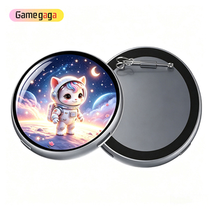 Badge électronique intelligent X BJ‑3, écran IPS HD de 1,85 pouces, BT5.4, image personnalisée, lecture de vidéo GIF, haut-parleur intégré, prise de vue à distance - Product Image 5