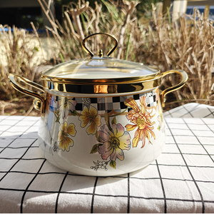 Pháp phong cách soong nồi duy nhất số lượng tốt Glass Cover & vàng Mug & vàng xử lý - Product Image 2