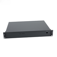 Boîtier de contrôle NVR 1.5U en aluminium anodisé noir sablé, personnalisable, pour électronique