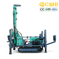 Machine de forage de puits d'eau portable de 300 m avec compresseur d'air pour l'approvisionnement en eau rural