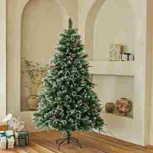 Décorations de sapin de Noël : Arbres artificiels réalistes en PE, fournitures et accessoires standard pour la mise en scène de Noël - Product Image 1