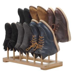 Organisateur de chaussures autoportant à 2 niveaux en bambou naturel pour entrée - Product Image 2