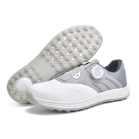 Chaussures de golf professionnelles pour hommes et femmes, style Pro Lace, respirantes, souples, en maille et cuir, avec semelle en caoutchouc